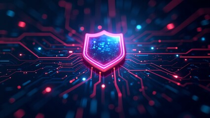 Cybersecurity measures enhancing digital protection virtual environment graphic design futuristic viewpoint technology concept