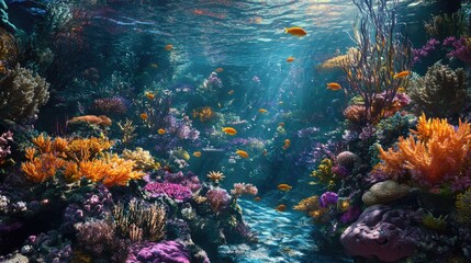 Fototapeta premium Vibrant Underwater Paradise