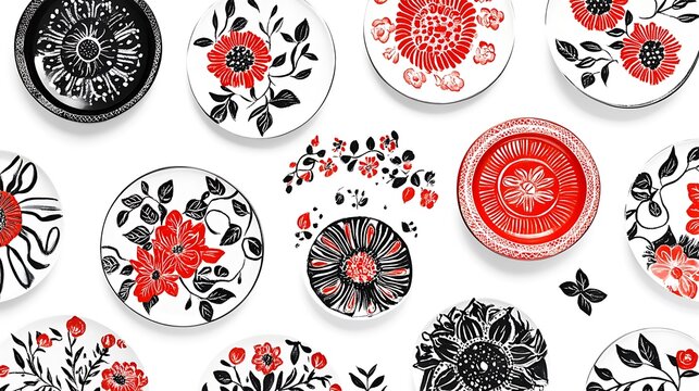 A close-up of modern dishes, focusing on artistic plating and fresh ingredients on a pristine white background 