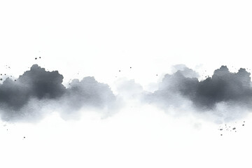 Abstract Watercolor Grey Cloud Background