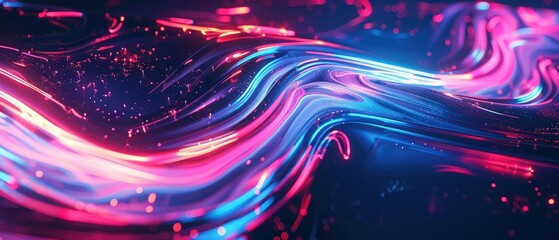 beautfiul glow and abstract electric neon lights