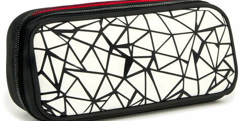Geometric Pencil Case Illustration