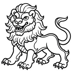 illustration of a lion