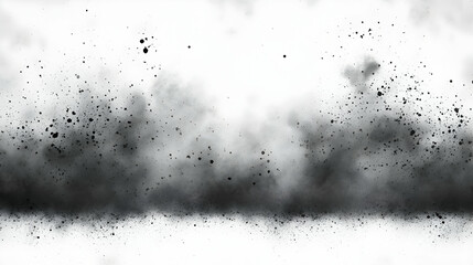 Obraz premium Black Ink Splashes Abstract Background