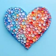 Pastel Background Circle Heart