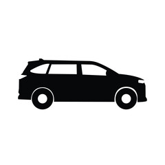 black and white car icon line vector