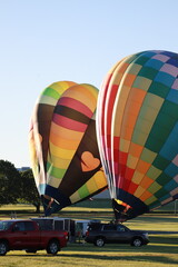 Hot air balloon take off in Wisconsin