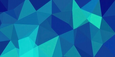 Obraz premium Abstract geometric pattern in shades of blue and green, shades, blue, background