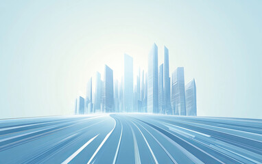 abstract city skyline