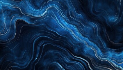 Obraz premium Abstract blue wavy marble texture background.