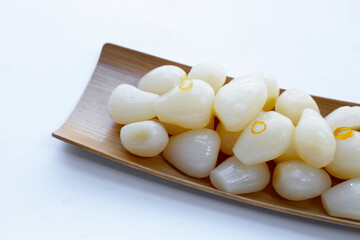 Pickled Scallion, Pickled Japanese leek bulbs