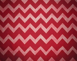 Red and Off-White Chevron Pattern on Textured Surface