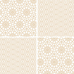 vector ornamental seamless patterns