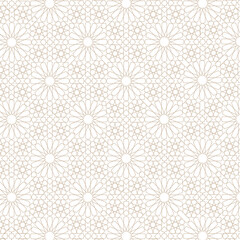 Seamless geometric pattern in authentic arabian style