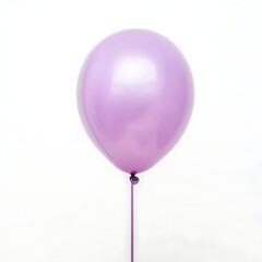 pastel purple balloon on white background