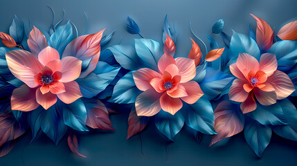 Obraz premium Magical Fantasy Flower Landscape Design with Glowing Light – Elegant and Dreamlike Floral, Artistic Concepts, Wall Art, Digital Art, Greeting Cards, Branding, Social Media, Packaging, Invitations