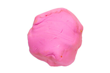 Colorful plasticine clay on white background.