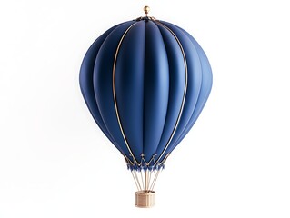 Obraz premium cobalt blue balloon on white background