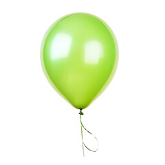 apple green balloon on white background