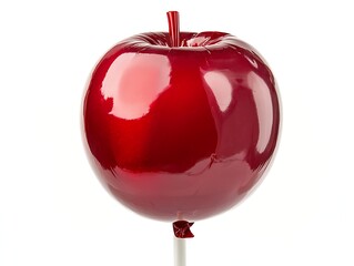 balloon candy apple red isolated on white