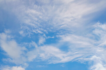 Fototapeta premium Photo of Sky and Cloudscapes in the morning when clouds begin to gather beautifully in the sky.
