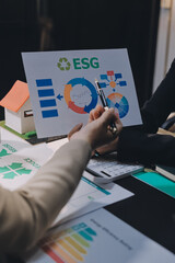Carbon offset price report CO2 emission. Future growth Net zero waste in ESG ethical SME office...