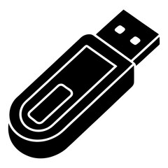 usb flash drive isolated