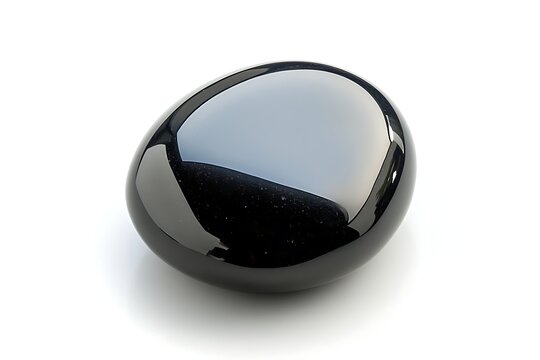 stone hematite isolated on white