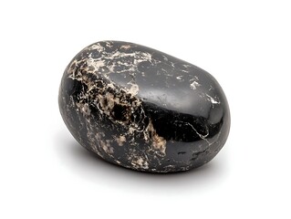 stone magnetite isolated on white