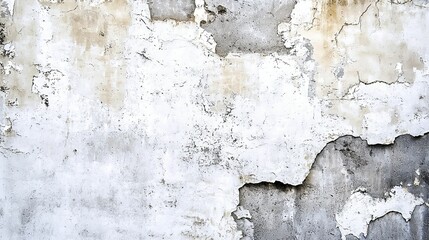Obraz premium Weathered wall with peeling paint creating a rustic and textured background for design projects.