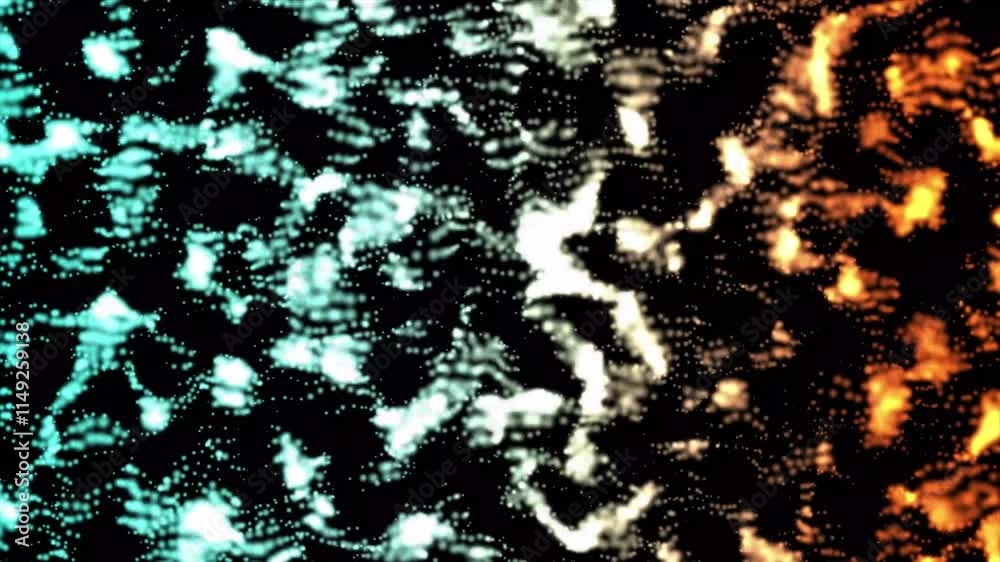 Poster abstract bokeh or glitter lights on multi-color background. circles and wave defocused particles. de
