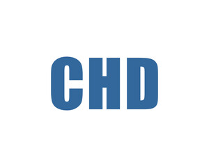 CHD logo design vector template. CHD