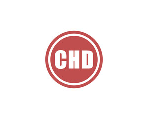 CHD logo design vector template. CHD