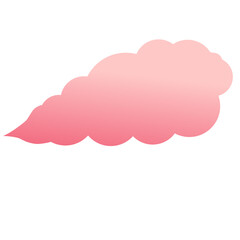 Obraz premium Pink Gradient Cloud Sunset