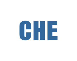 CHE Logo design vector template. CHE