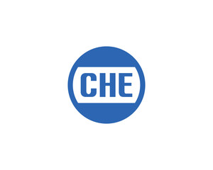 CHE Logo design vector template. CHE