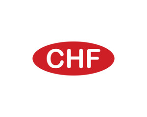 CHF Logo design vector template. CHF