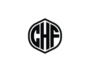 CHF Logo design vector template. CHF