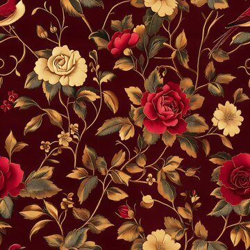 Timeless Floral Design Featuring Spiraling Roses on Dark Background
