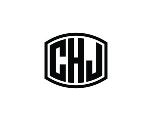 CHJ logo design vector template. CHJ