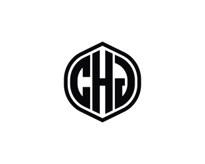 CHJ logo design vector template. CHJ