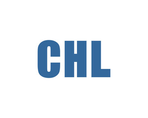 CHL logo design vector template. CHL