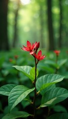 Mature Schisandra chinensis plant in a forest, schisandra, forest, nature