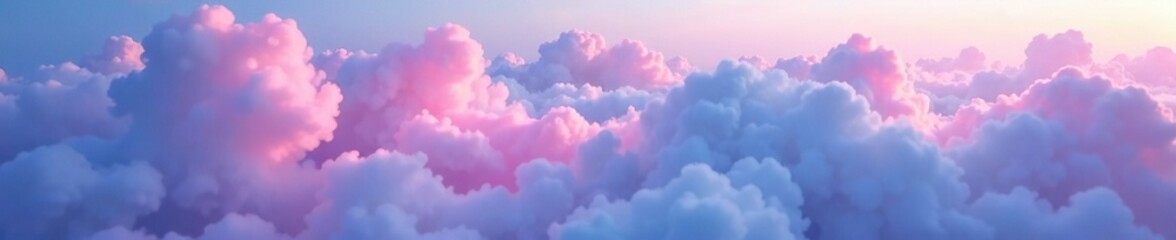 Fototapeta premium Pink blue luminescent cloud with pink blue hues, soft blue light, pastel colors