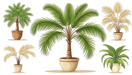 Obraz premium palm trees in a pot