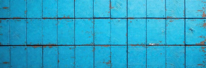 Distressed blue wooden paneling with a weathered finish, weathered, wallpaper