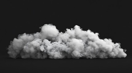 Naklejka premium smoke or steam clouds over black background, smoke on dark background captured in high-resolution detail