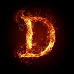 Fiery Letter D: An Inferno Alphabet
