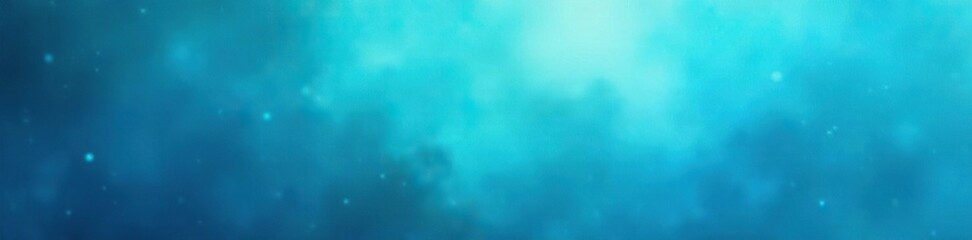 Blue and Turquoise Gradient Background with Atmospheric Lighting, calm, misty, iridescent
