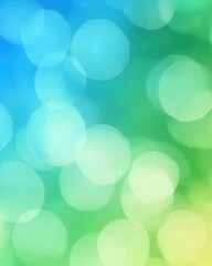 Naklejka premium Abstract Blue and Green Bokeh Background: A Serene and Peaceful Image